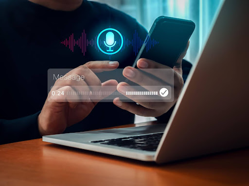 AI voice message illustration